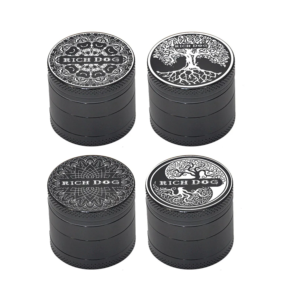 Богатый собачий металлический табачный травяной шлифовальный станок лоток для