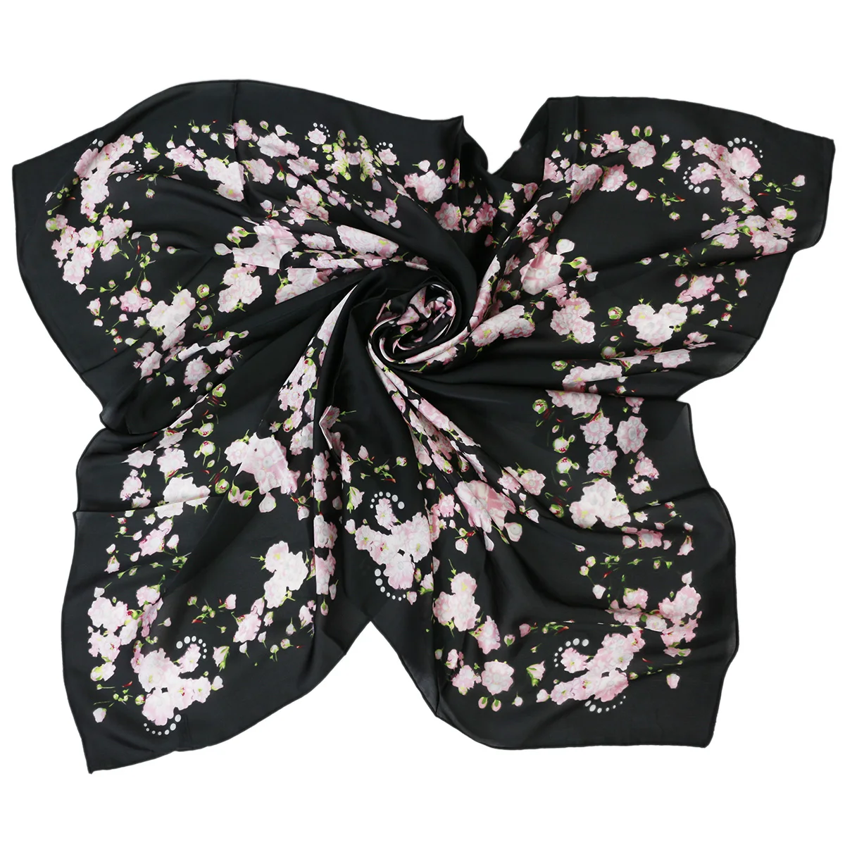 

Suqare 110cm Scarf Printing Silk Large Shawls Head Bandana Elegant Hijab Echarpe