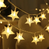 star string lights twinkle garlands fairy string lights waterproof christmas holiday lights for party wedding garden decoration