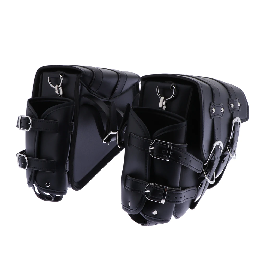 Barato L & R-alforja Para Herramientas De Motocicleta Lateral, Bolsa, Taza Y Soporte Para Botella De Combustible Y Aceite