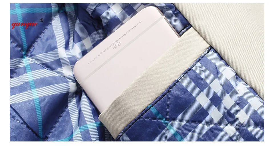 

2021 Autumn And Winter Men's Mid-Length Slim Trench Coat Pure Color Youth Popular Casual Plus Cotton Trench Coat Trend