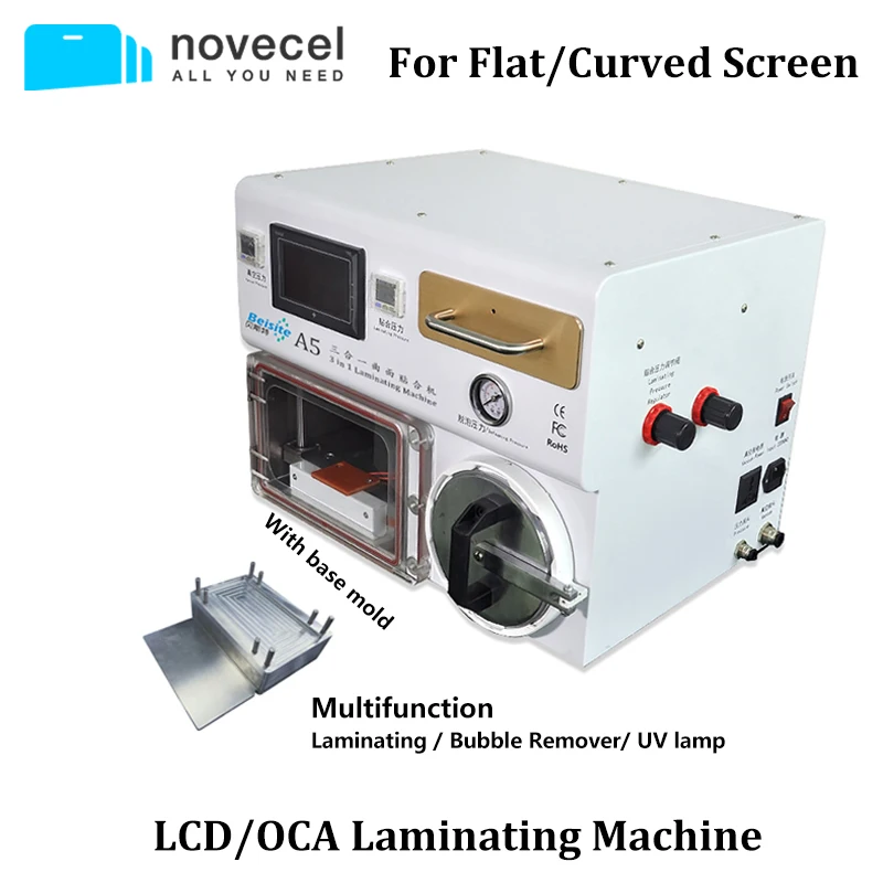 Вакуумная ламинирующая машина Novecel A5 и устройство для удаления пузырей все в