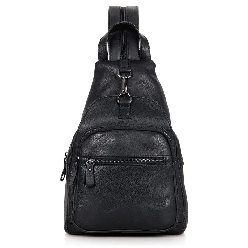

YourSeason Multifunction Men Genuine Leather Chest Bags 2021 Retro Dual Purpose Man Crossbody Large Capacity Bag