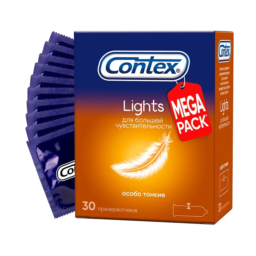 Презервативы CONTEX Lights 30 шт|Презервативы| |