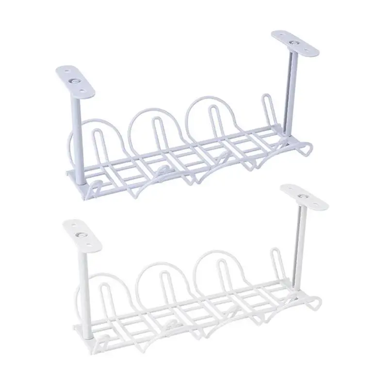 

Home Living Room Cable Management Tray Under Desk Power Line Storage Organizer Power Strip Adapter Organizer Holder