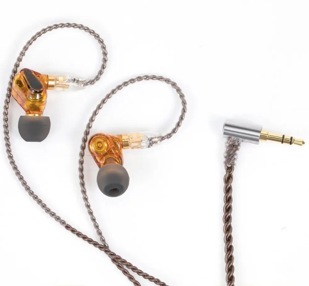 Наушники-вкладыши с двойным динамическим драйвером Paiaudio Hi-Fi аудио 6 мм IEM MMCX