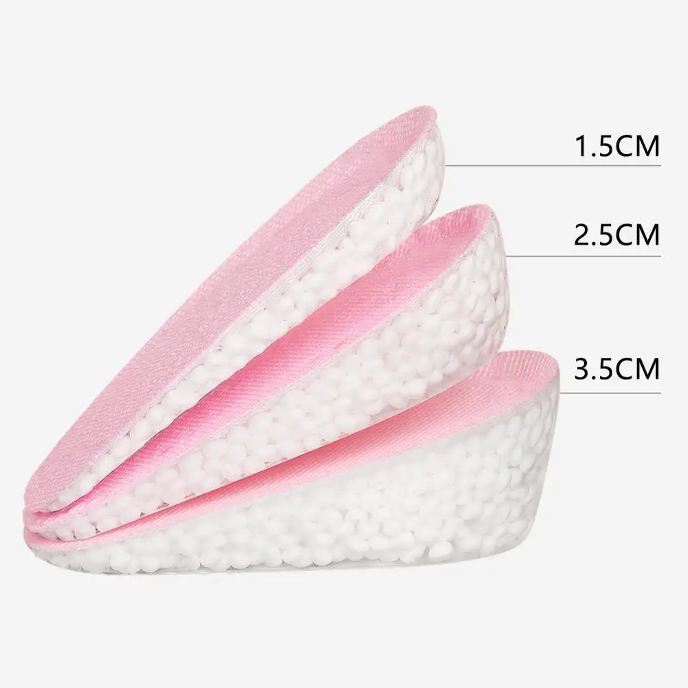 3ANGNI Silicone Cushion Insoles For Women 1.5/2.5/3.5CM Invisible Height Increase Shoes Heel Half Shoe Sole Pad | Обувь