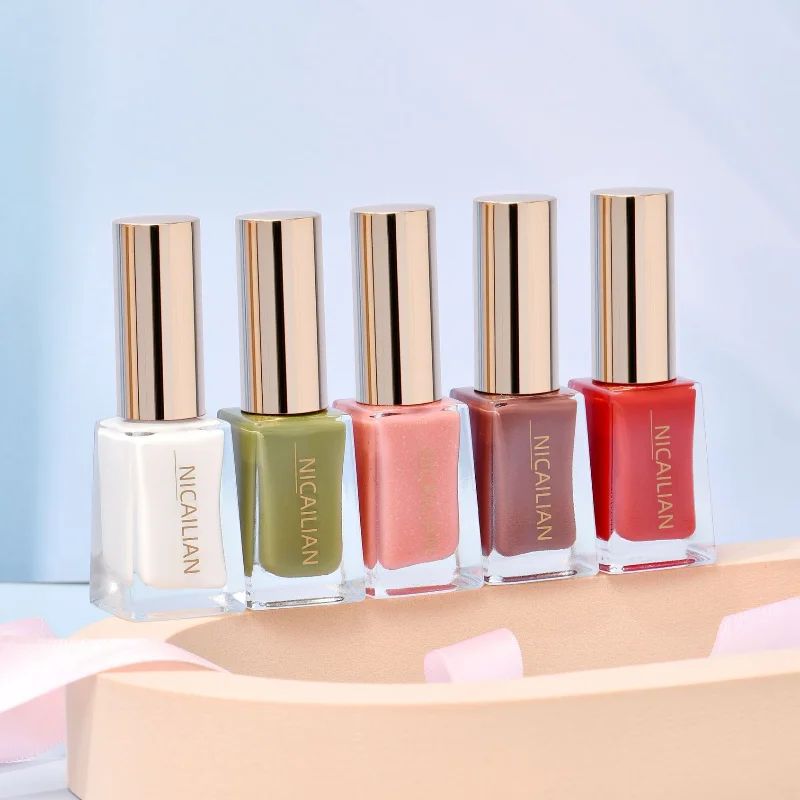 

Gorgeous and Healthy, No-baking Nude Color, Long-lasting Nail Polish, Micro Glue, Non-peelable Oily Nail Polish