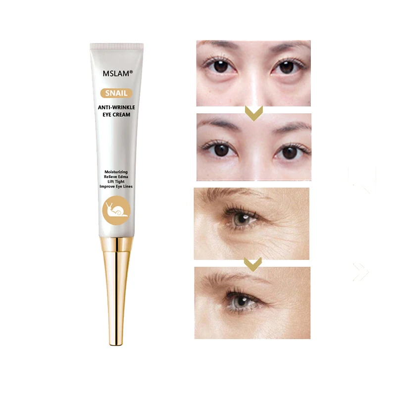 

Snail Anti Wrinkle Eye Cream Reduce Melanin Smooth Skin Eye Essence Reduce Eyeliner Restore Elasticty Firming Skin Eye Cream
