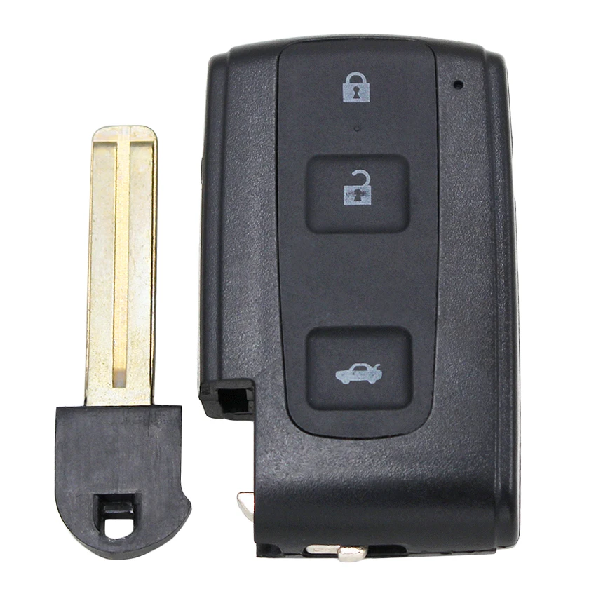 New Replacement Smart Key Shell Remote Case Fob 3 Button Housing for Toyota Avensis Verso Prius Crown RAV 4 Uncut Blade | Автомобили и