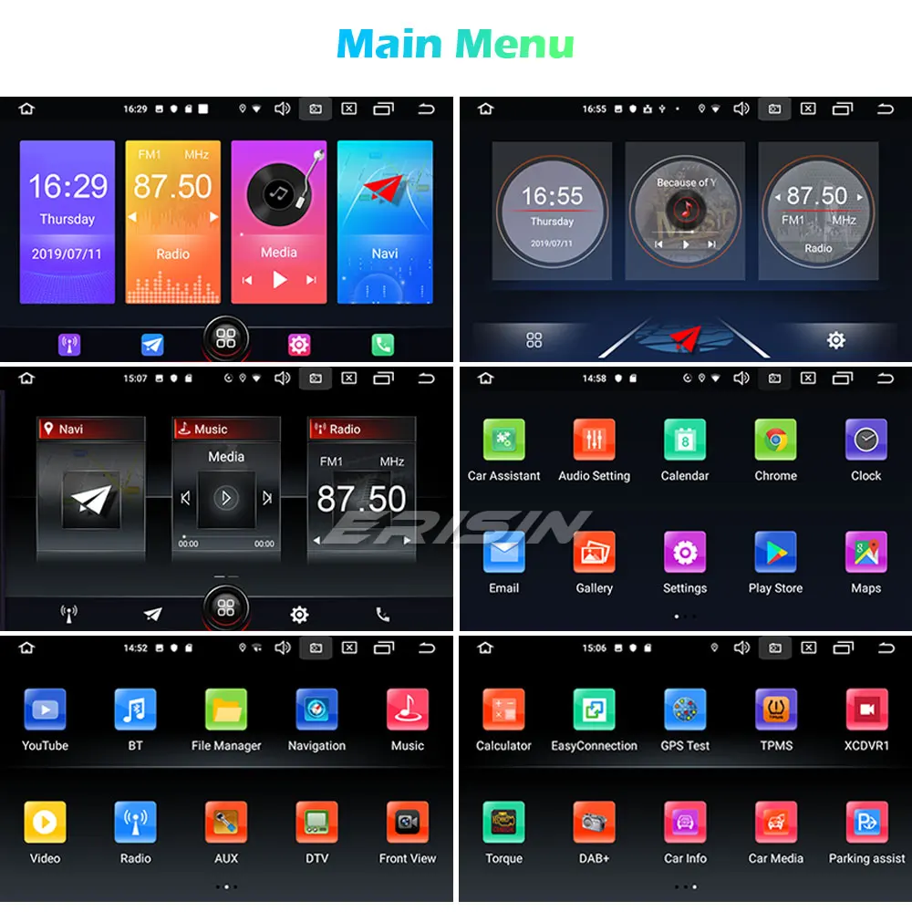 Erisin ES2756T DAB + Android 10 0 автомобильный DVD-плеер Стерео Авторадио GPS Navi SWC CarPlay OBD для VW
