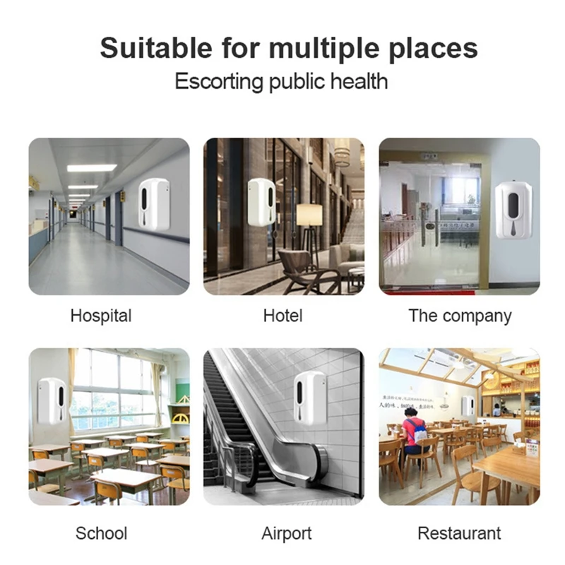 

Automatic Sensor Dripping Soap Dispenser Wall Mount, 2200Ml Touchless Soap Dispenser for Hotel Restaurant Commercial