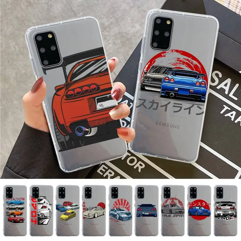 

Racing car JDM cartoon Phone Case For Samsung A 10 20 30 50s 70 51 52 71 4g 12 31 21 31 S 20 21 plus Ultra