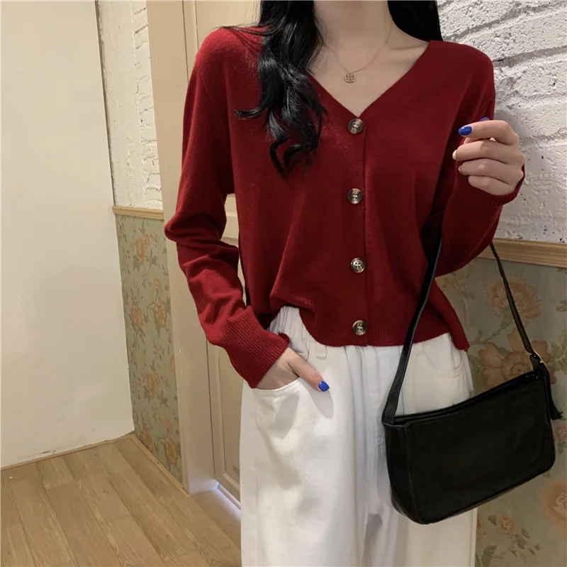 Женский вязаный кардиган с длинным рукавом тонкая Солнцезащитная куртка во
