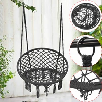 round hammock chair outdoor indoor dormitory bedroom yard for child adult swinging hanging single safety chair hammock