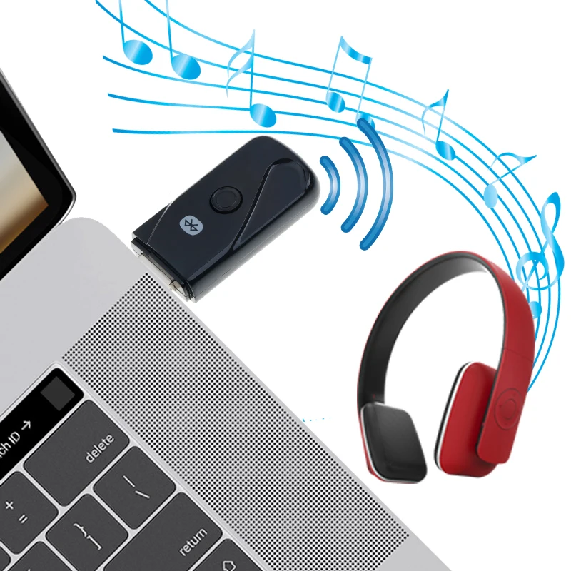 2018 беспроводной USB Bluetooth передатчик мини-адаптер 4 2 аудио музыка стерео передача