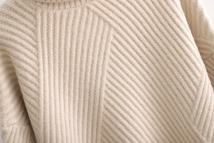 

Autumn Winter Knitted Sweater 2020 Women's Turtleneck Top Polyester Material Regular Style Street Style Solid Color Fashion