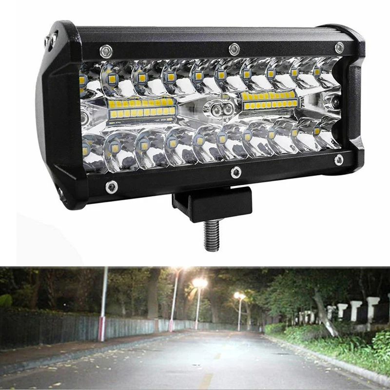 

4/7Inch Led Licht Bar/Werk Licht 54W 120W Spot Led Verlichting Bar spot Beam Voor Offroad Tractor Truck 4X4 Suv Jeep Atv