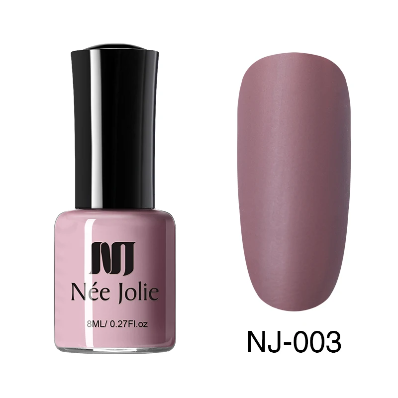 8ml Matte NJ-03 Матовый лак для ногтей NEE JOLIE 65 цветов 8/7. 5/3. 5 мл стойкий лак для ногтей Быстросохнущий лак для ногтей с голографическим эффектом - Цвет: 8ml Matte NJ-03