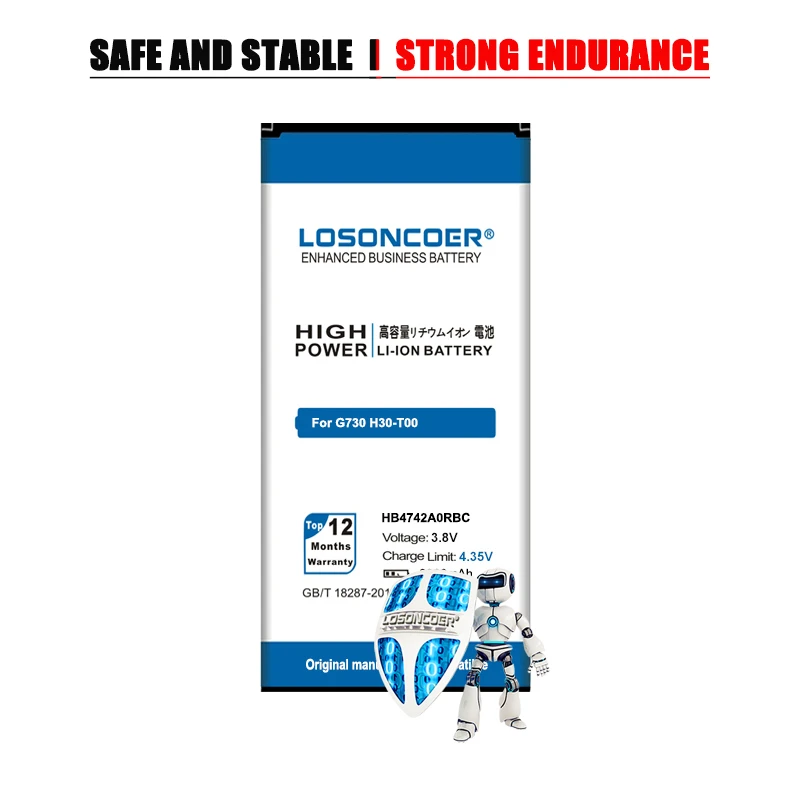 LOSONCOER 3900mAh HB4742A0RBC запасная батарея для Huawei Honor 3C G740 G730 H30 T00 T10 U10 H30|battery for huawei|battery forfor huawei hb4742a0rbc battery |