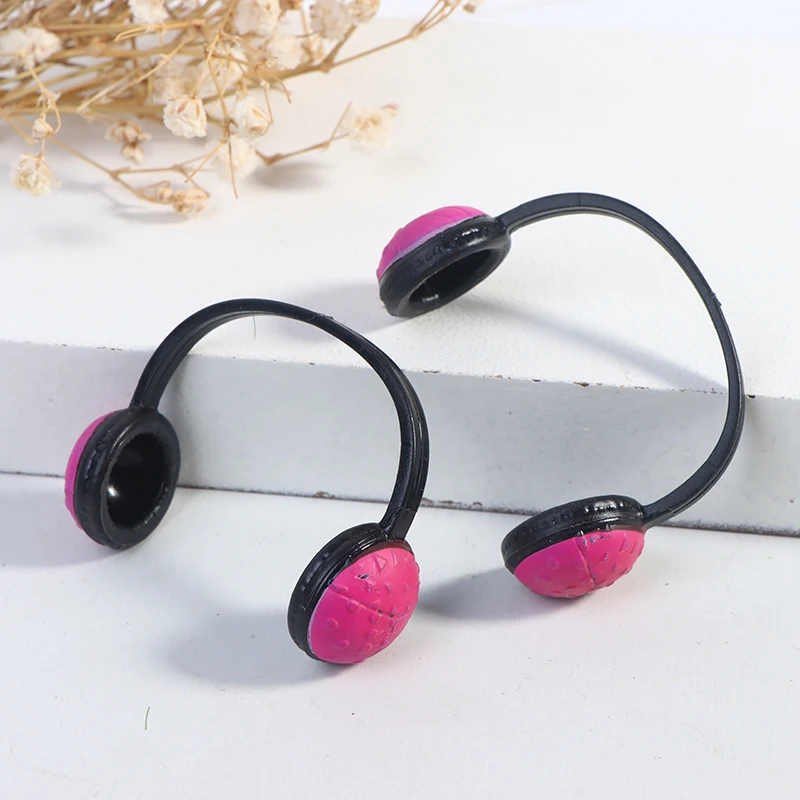 

2PCS Dollhouse Miniatures Headphone Model Doll Decor Accessories Toys