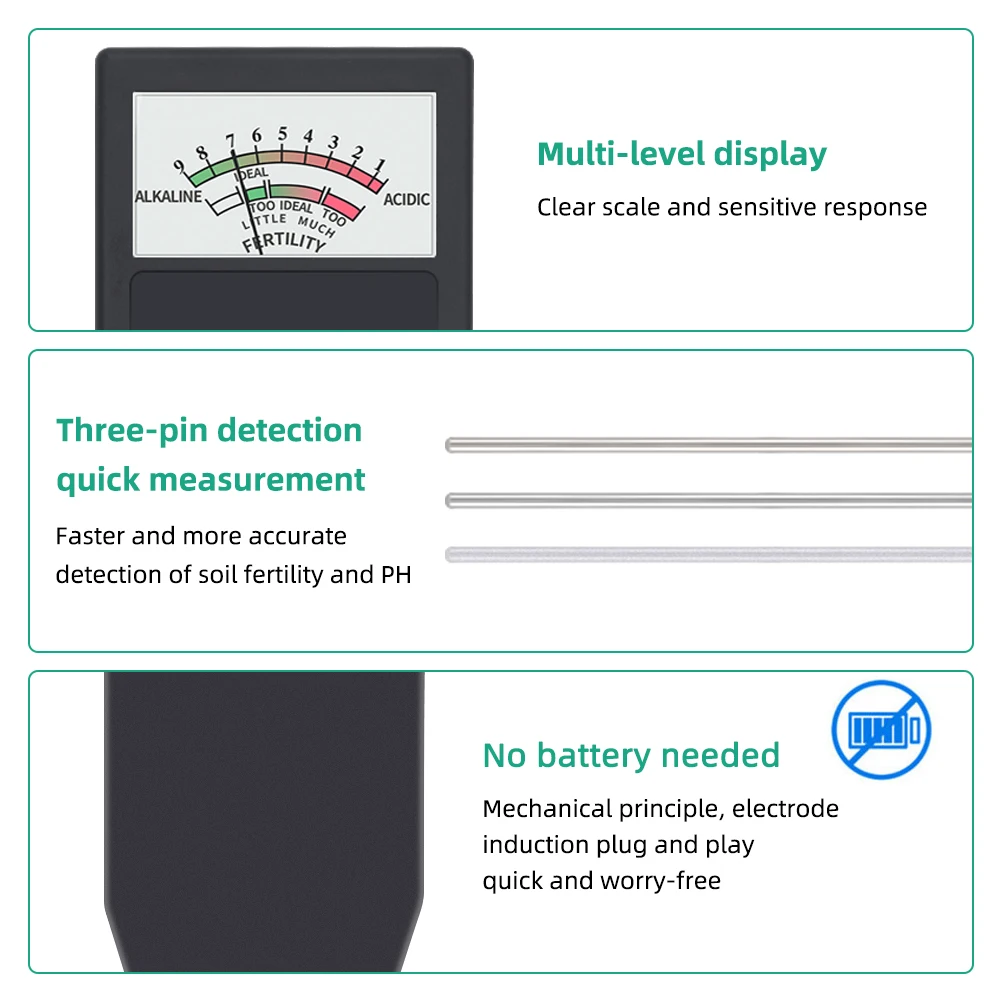 Тестер почвы Yieryi 2 в 1 портативный датчик влажности для домашнего сада |