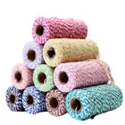 1,5 мм двухцветная хлопковая веревка сделай сам, ручная бирка, веревка 100 мрулон, хлопковая нить ручной работы, материал для украшения дома