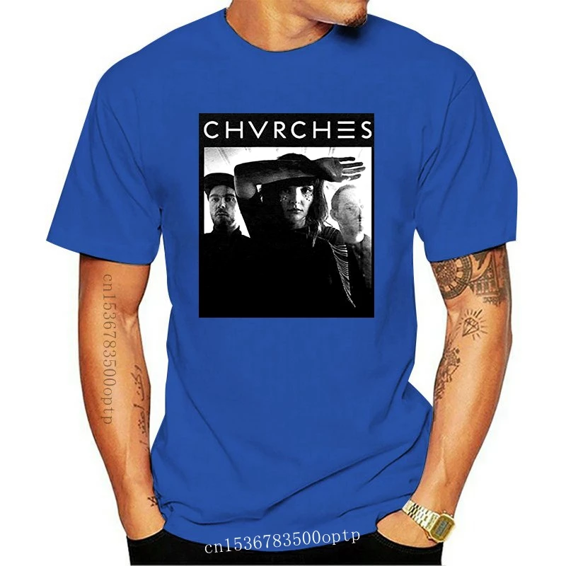 Мужская облегающая футболка Chvrches Band Eoe черная Rockabilia | Женская одежда