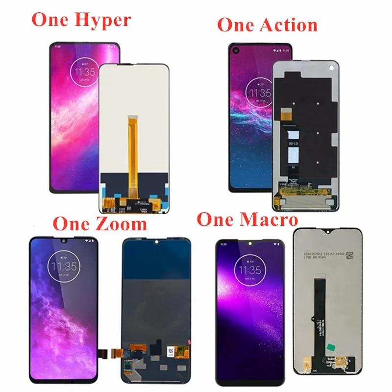 

LCD Display Touch Screen For Motorola Moto One Action Vision Macro G8 Play Hyper Zoom Fusion+ LCD Digitizer Assembly + Tools