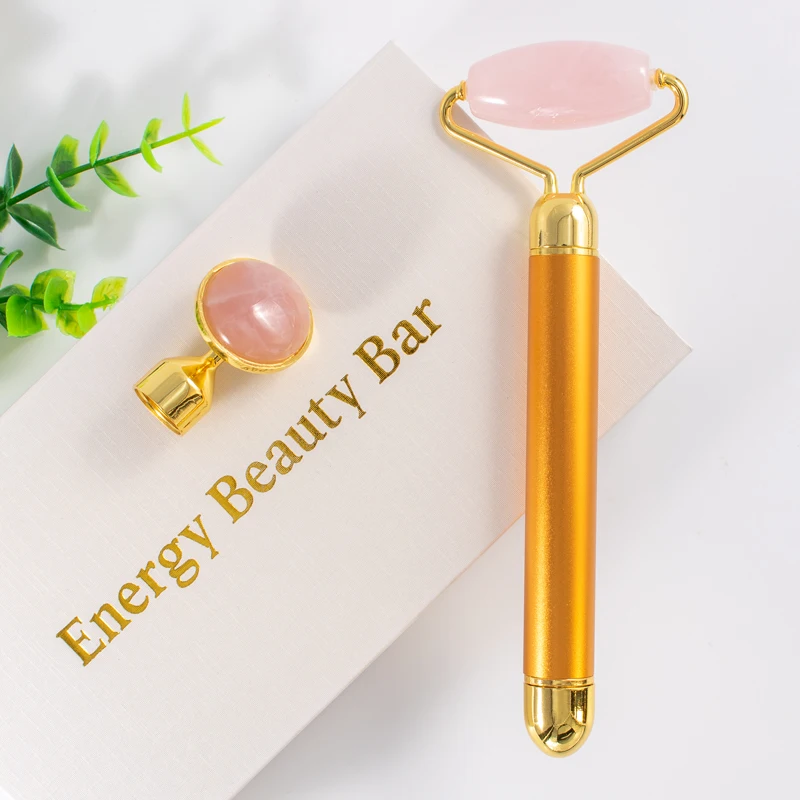 Электрический массажный ролик с круглой головкой двойного назначения нефрит для