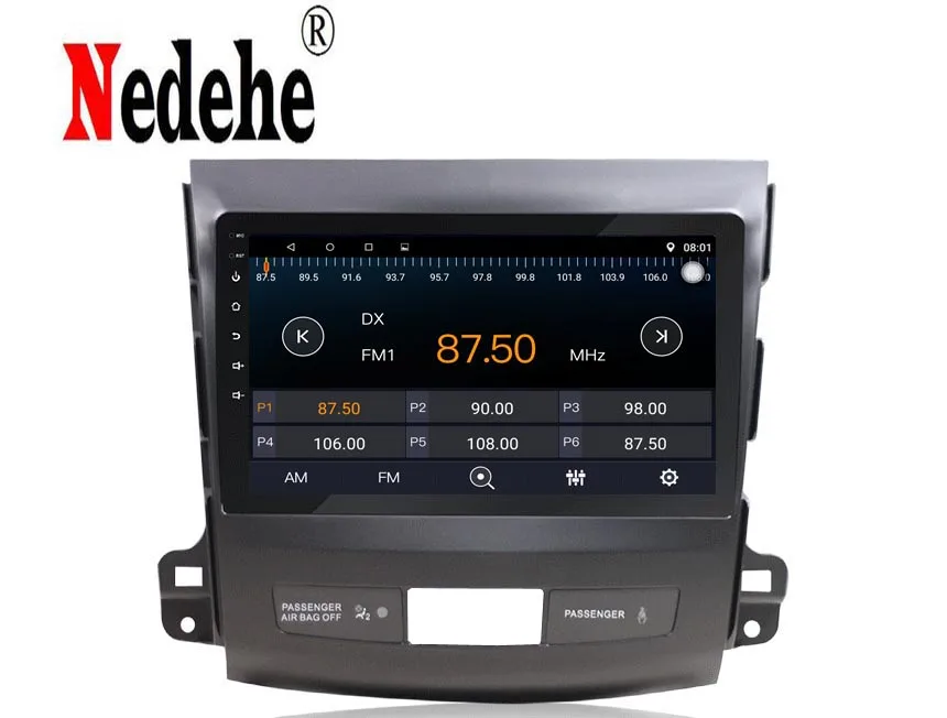 Автомагнитола Nedehe с dvd плеером мультимедийный проигрыватель 9 &quot Android 8 1 для Mitsubishi