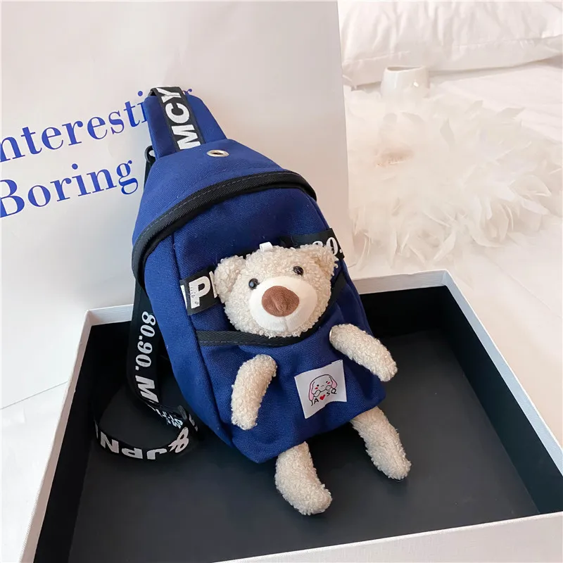 Милые женские сумки на одно плечо с милым медведем нагрудная сумка через для