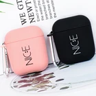 Милый мультяшный чехол для наушников AirPods 1, 2, чехлы для Air Pods, матовая кожа, Матовый Жесткий Поликарбонат, красивая розовая защита, аксессуары для пар