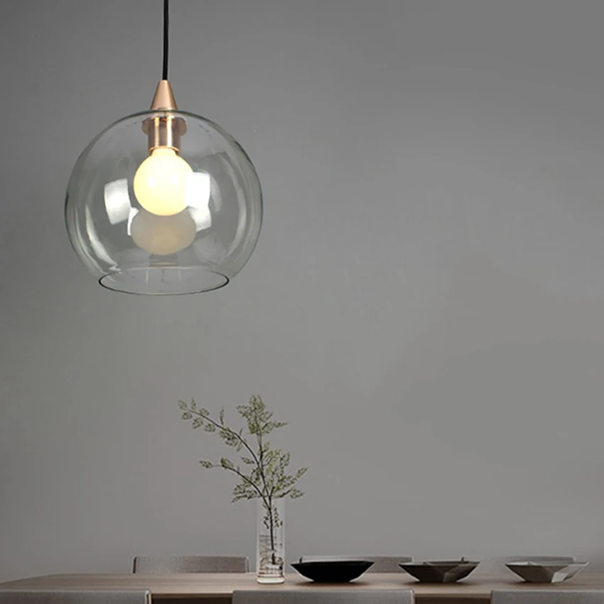 Современный светодиодный стеклянный подвесной светильник s лампа в