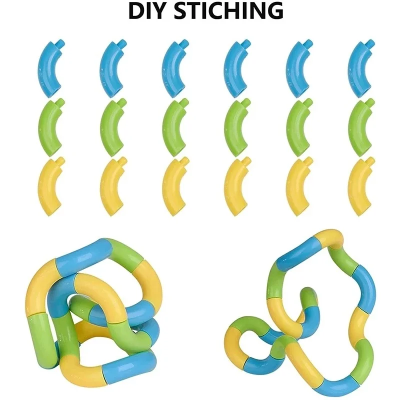 

Kawaii Twisted Ring Magic Fidget DIY Magic Trick Rope Tangle Fidget Toy Stress Reliever Sensory Gifts Decompression Toys Kids