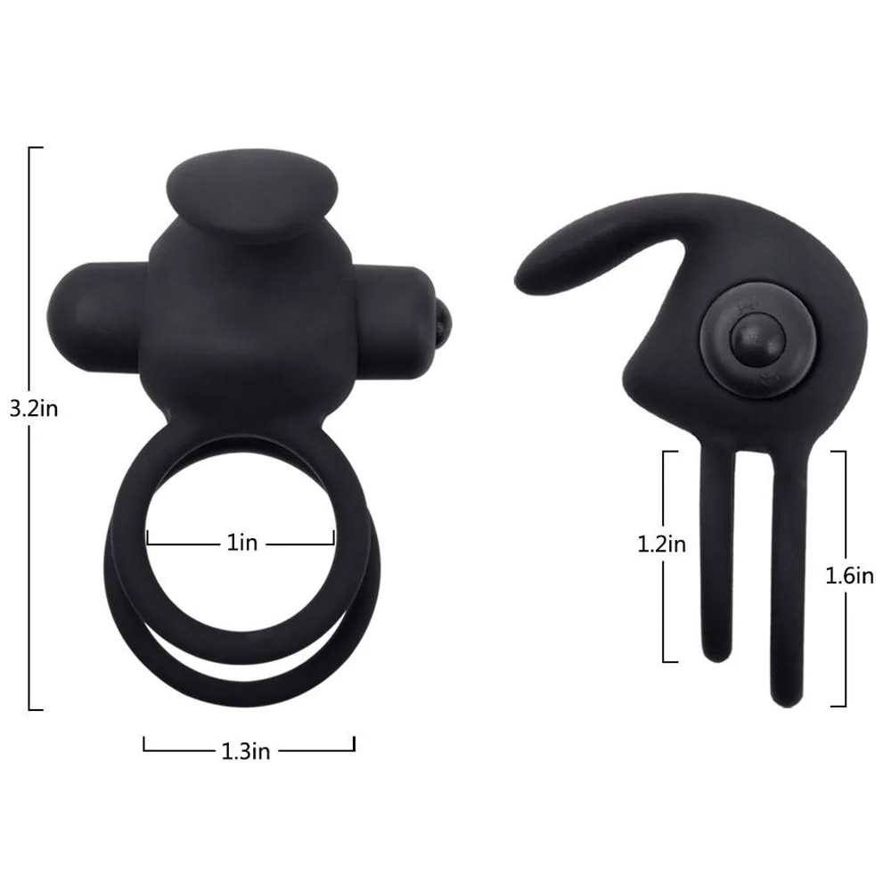 Вибрирующее кольцо EXVOID для пениса переплетения в мошонку вибратор-пуля