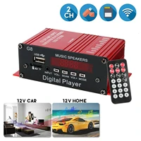 bluetooth stereo audio 2 channel amplifier receiver integrated amp with aux in fm usb tf cards u disk dc 12v