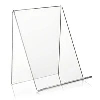 acrylic book stand with ledgetransparent acrylic display easel clear tablet holder for booksnotebooksartworks