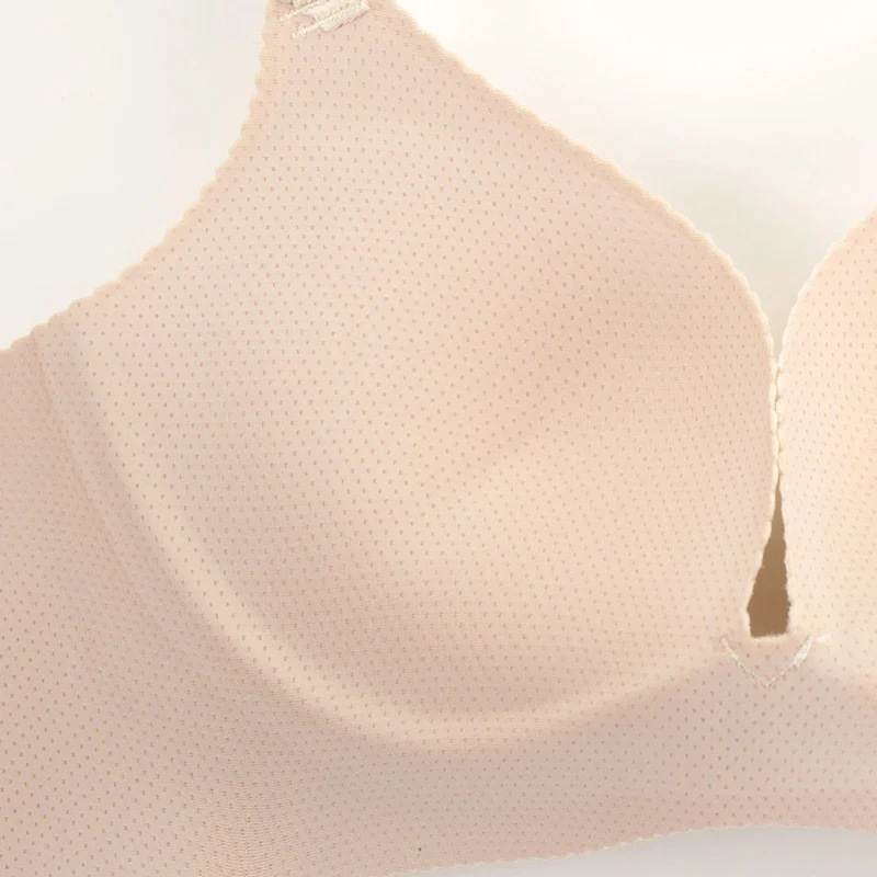 Однотонный бюстгальтер пуш ап с гладкой поверхностью удобный бесшовный