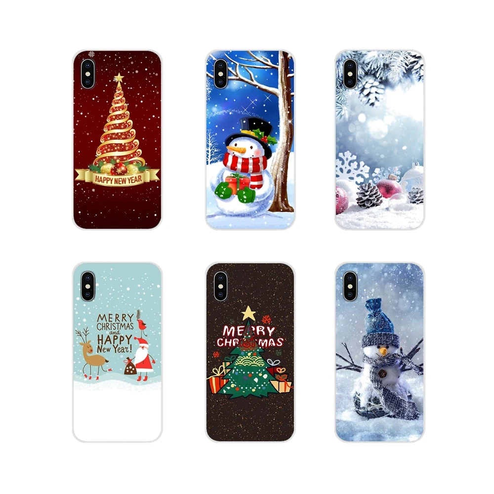 Аксессуары чехлы для телефонов с новым годом и Рождеством Samsung Galaxy J1 J2 J3 J4 J5 J6 J7 J8