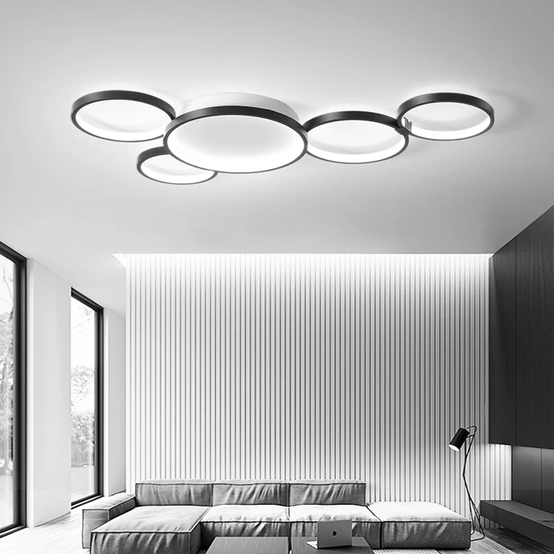 

New dimming Nordic modern living room LED ceiling lamp bedroom lamp restaurant LED chandelier hotel LED lamp factory direct sale