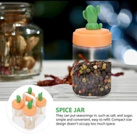 1 set of condiment jars durable tableware lovely cactus spice jars spice jars for kitchen home
