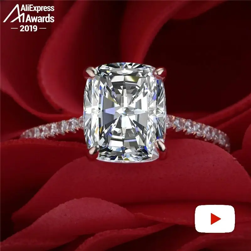 Oh My God So beautiful не поддельные круглые огранки S925 Серебряное кольцо SONA бриллиантовый