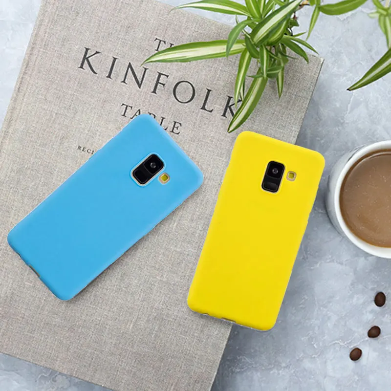 Роскошный мягкий ТПУ чехол карамельных цветов для Samsung Galaxy S9 S8 S7 Edge Plus J3 J4 J5 J6 J7 A3 A5
