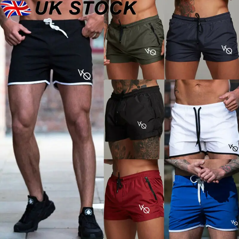 New UK Men's Casual Swimming Pants Gym Fitness Jogging Running Sports Wear Shorts Trousers