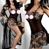 

Women's Sexy Embroidery See-through Underwear Mesh Sleepwear Summer Discount