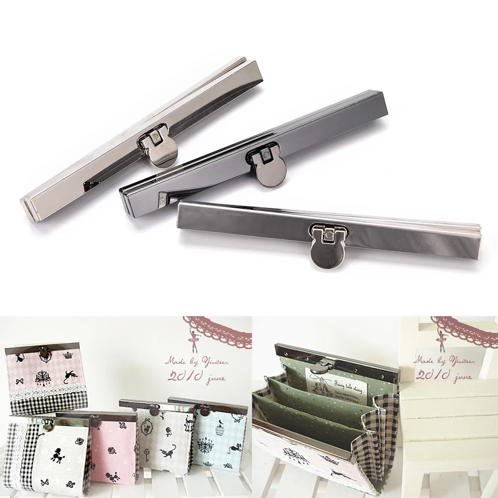

High Quality 1PC Making DIY bags accessory Antique Bronze Gun Black Silver tone Metal Purse Frame for wallet 11.5cm