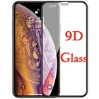 Защитное стекло 9D для iPhone XR, X, Xs Max, 5, 6, 6S Plus, 13, 12 Pro Max, Mini