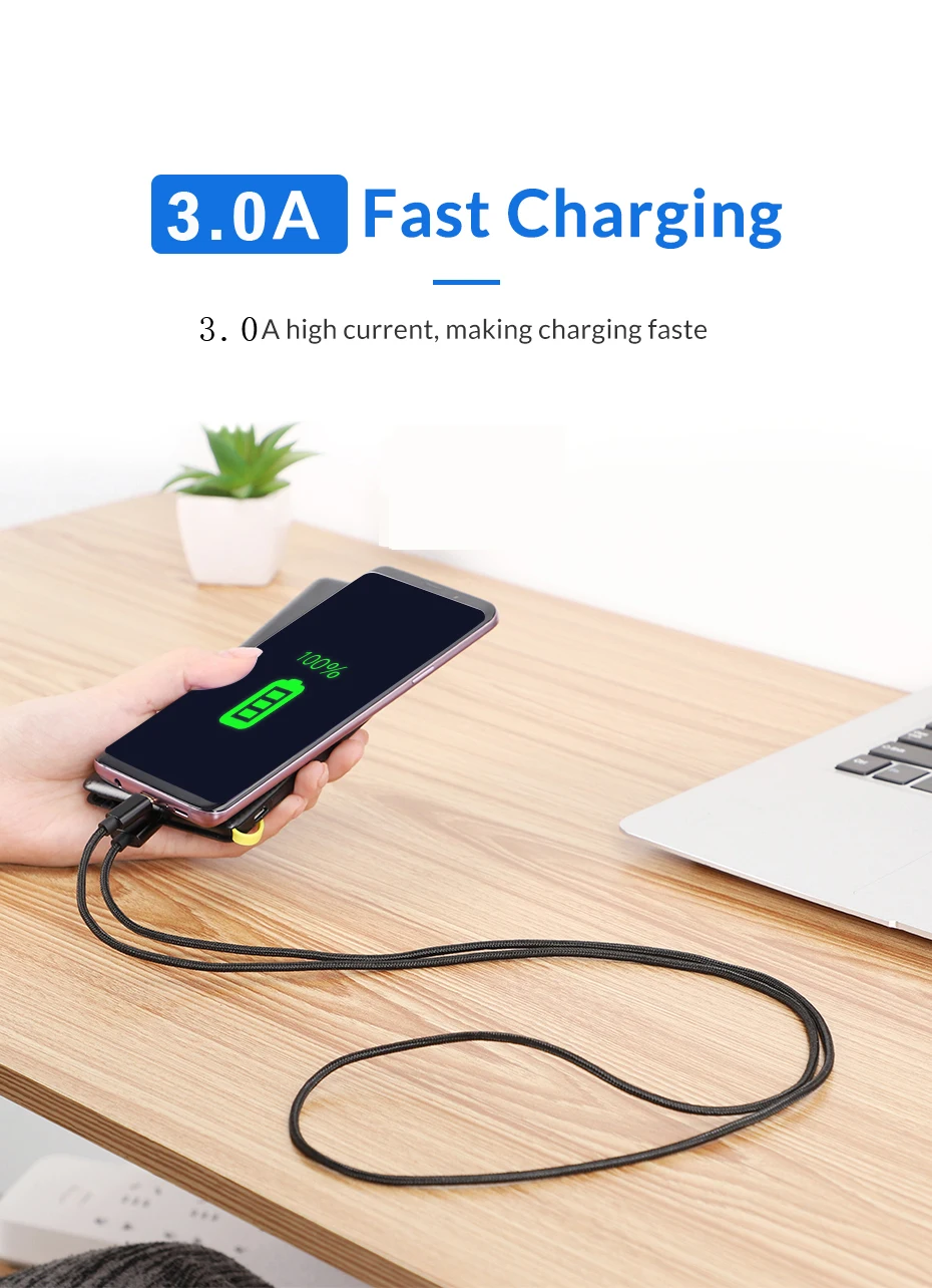 MUSTTRUE Micro USB кабель 3A Быстрый кабель синхронизации данных и зарядки для samsung huawei Xiaomi LG Andriod Microusb Кабели для мобильных телефонов