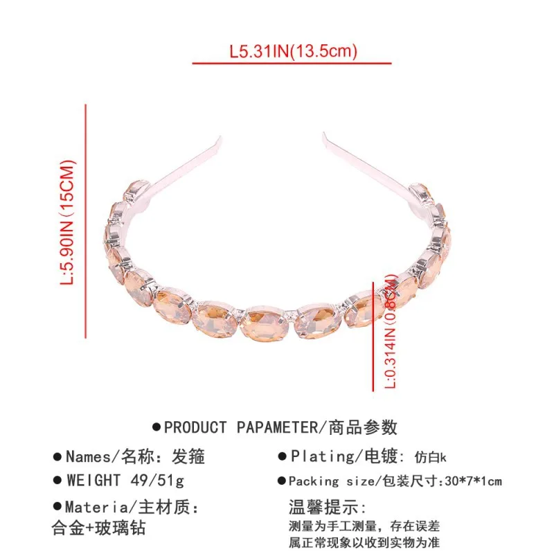 

2020 New Women Hairbands Crystal Stones Hair bands for Girls Hair Accessories Hair Hoops Fashion Hair decoration Headwear Party